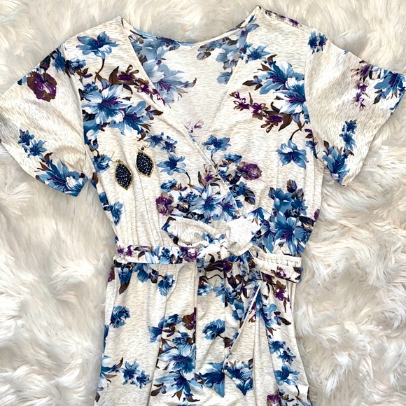 Floral Wrap Hi-Low dress (S) - Picture 2 of 5